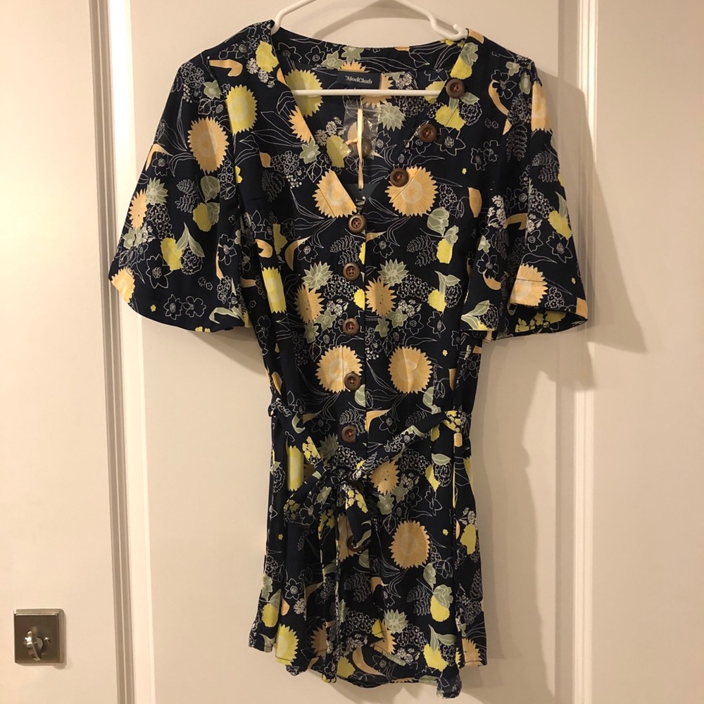 Brand New Navy Pattern Modcloth Tunic